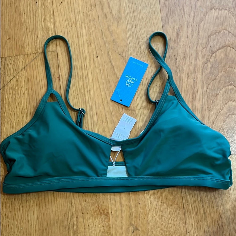 Cupshe Green Bikini with Keyhole Detail